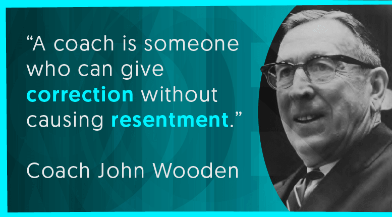 Featured Image for the blog: A Lesson on Coaching from John Wooden
