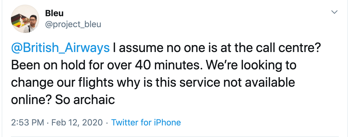 Customers on hold too long take to Twitter