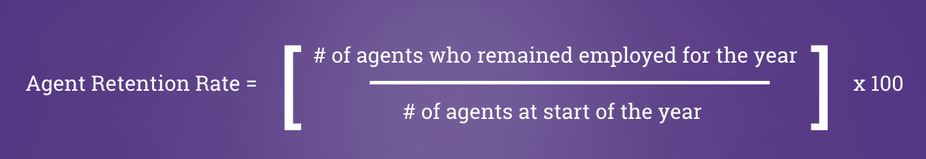 How to measure agent retention rate