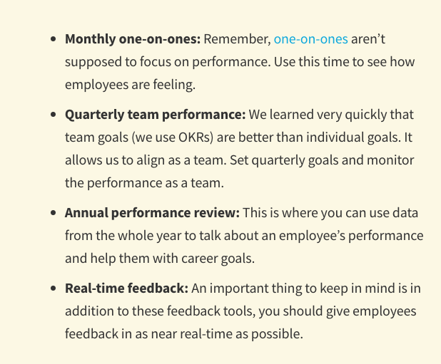 4 types of performance conversations