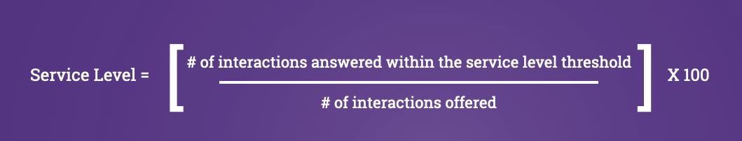 how to calculate service level